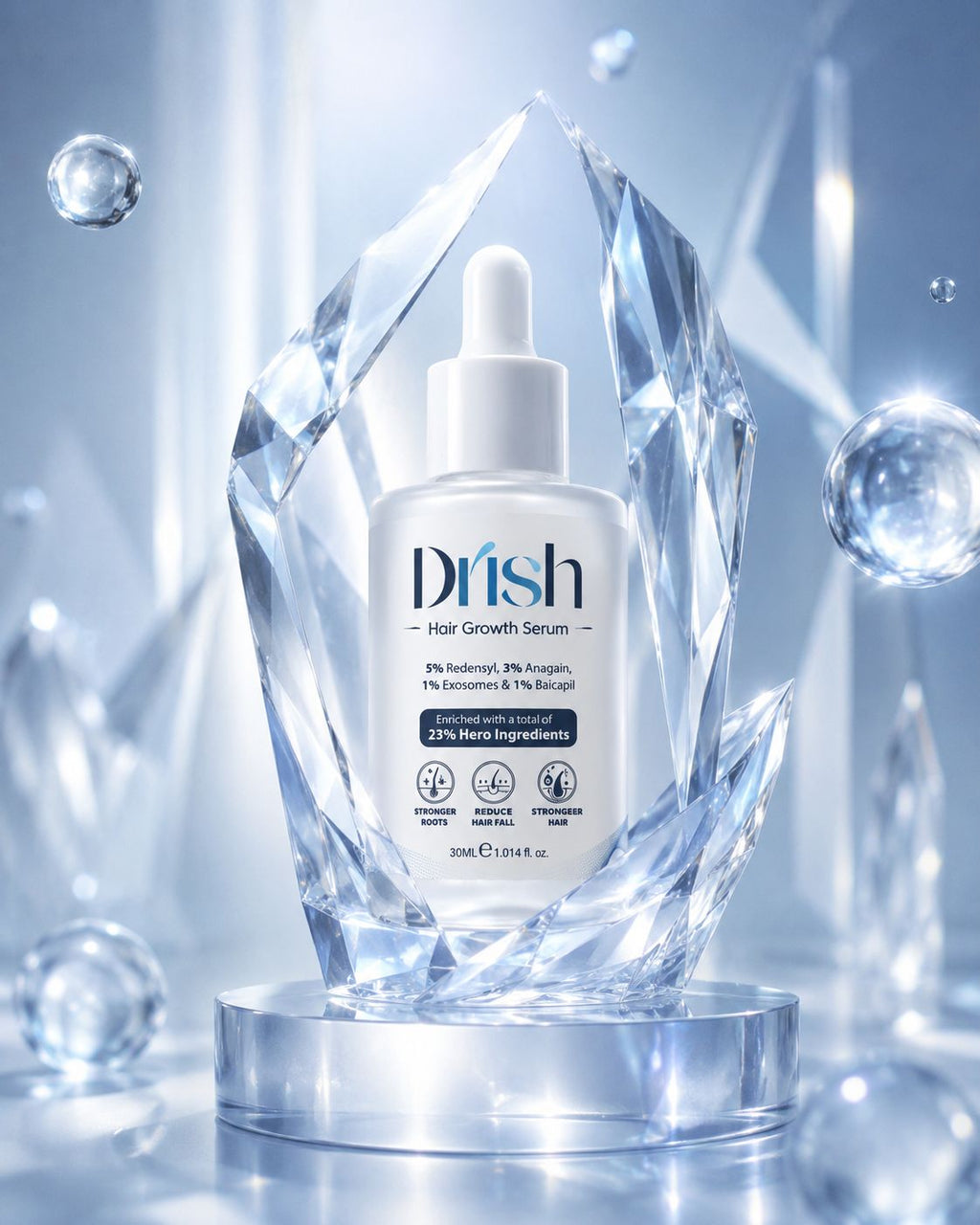 5% Redensyl, 3% Angain, 1% Gensenoside Exosomes Hair Growth Serum (2% Cressetine)